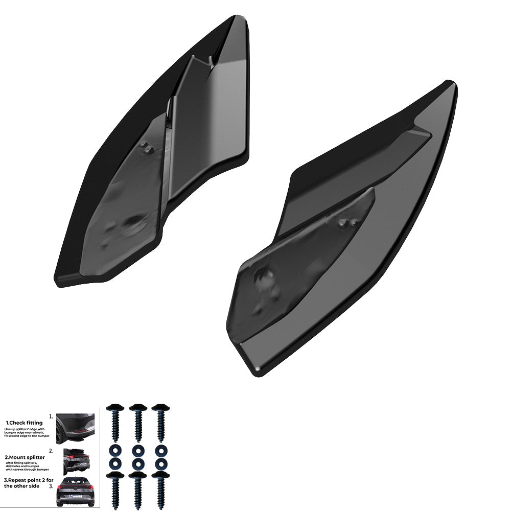 Rear Side Splitters Uyumlu CUPRA Leon 2020+ v3