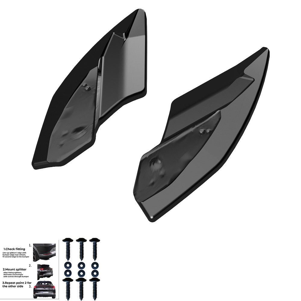 Rear Side Splitters Uyumlu CUPRA Leon 2020+ v3