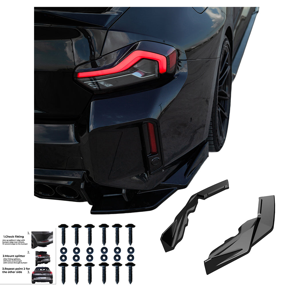 Rear Side Splitters Uyumlu BMW M2 G87 2023+