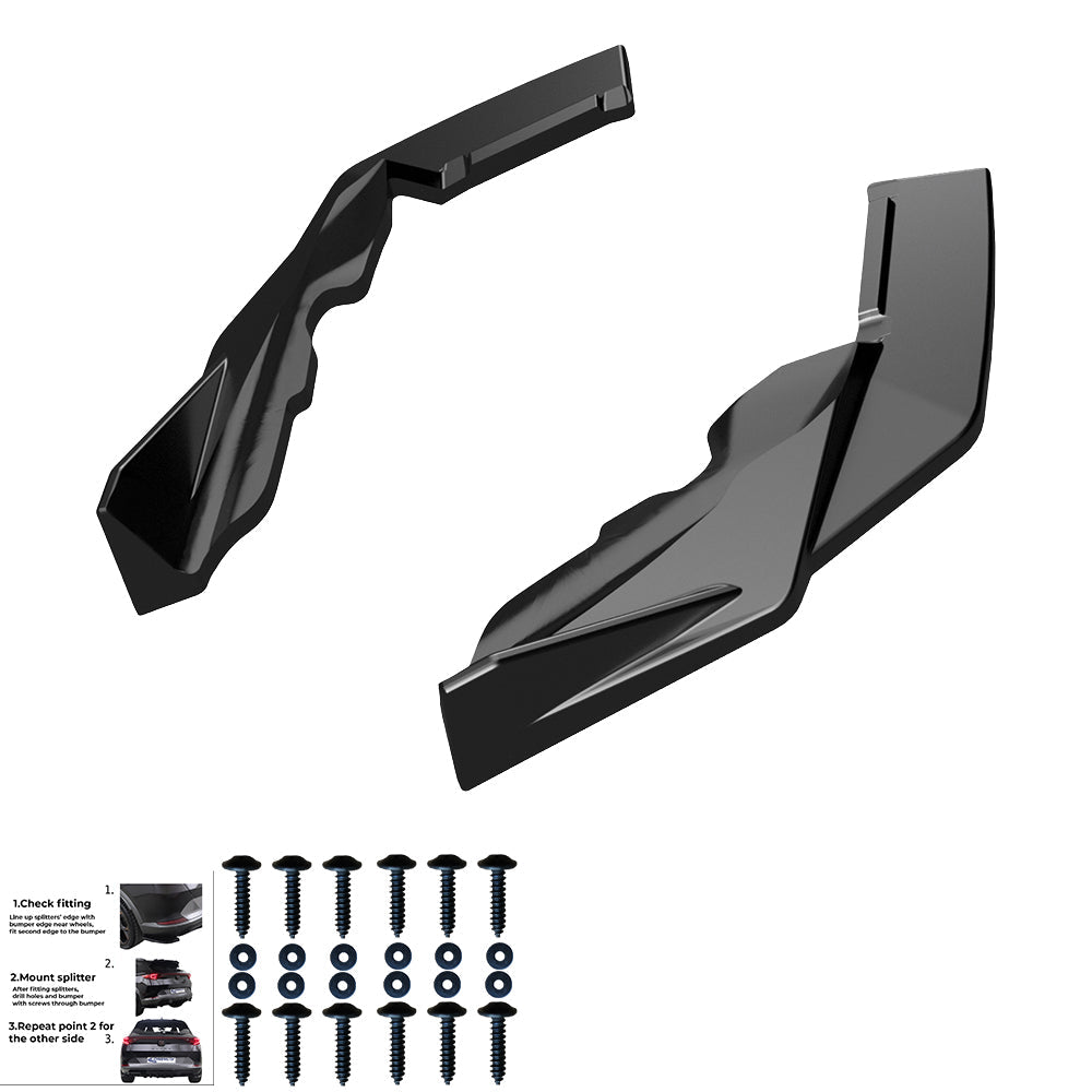 Rear Side Splitters Uyumlu BMW M2 G87 2023+