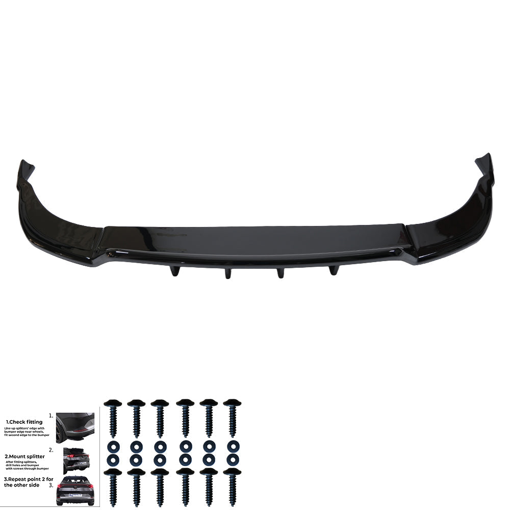 Rear Center Splitter Uyumlu AUDI Q8 S-Line MK1 2018-2023