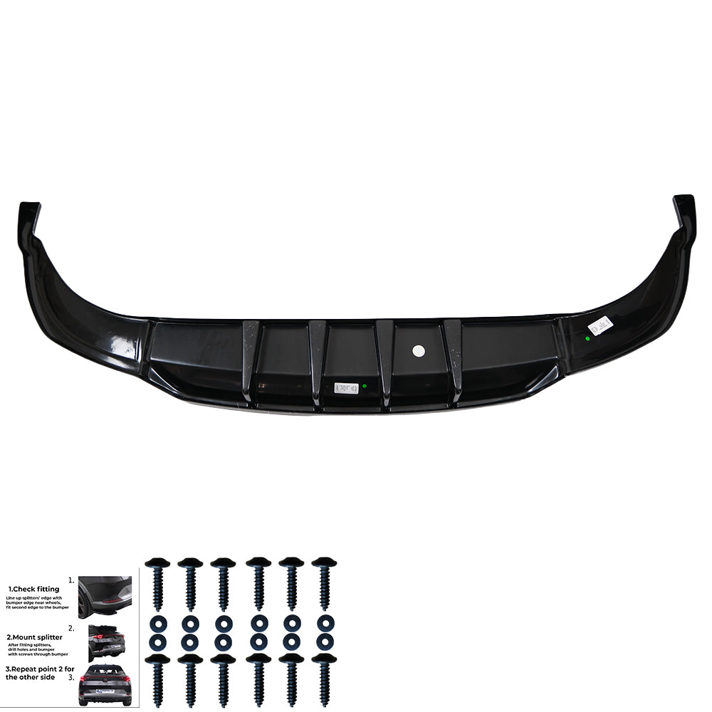 Rear Center Splitter Uyumlu AUDI Q8 S-Line MK1 2018-2023