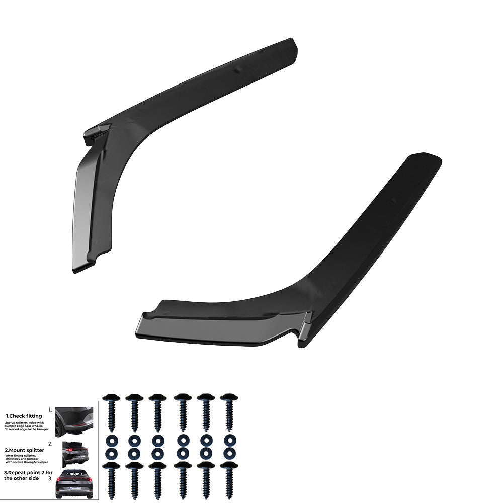 Rear Side Splitters Uyumlu BMW M4 F82 2014-2021