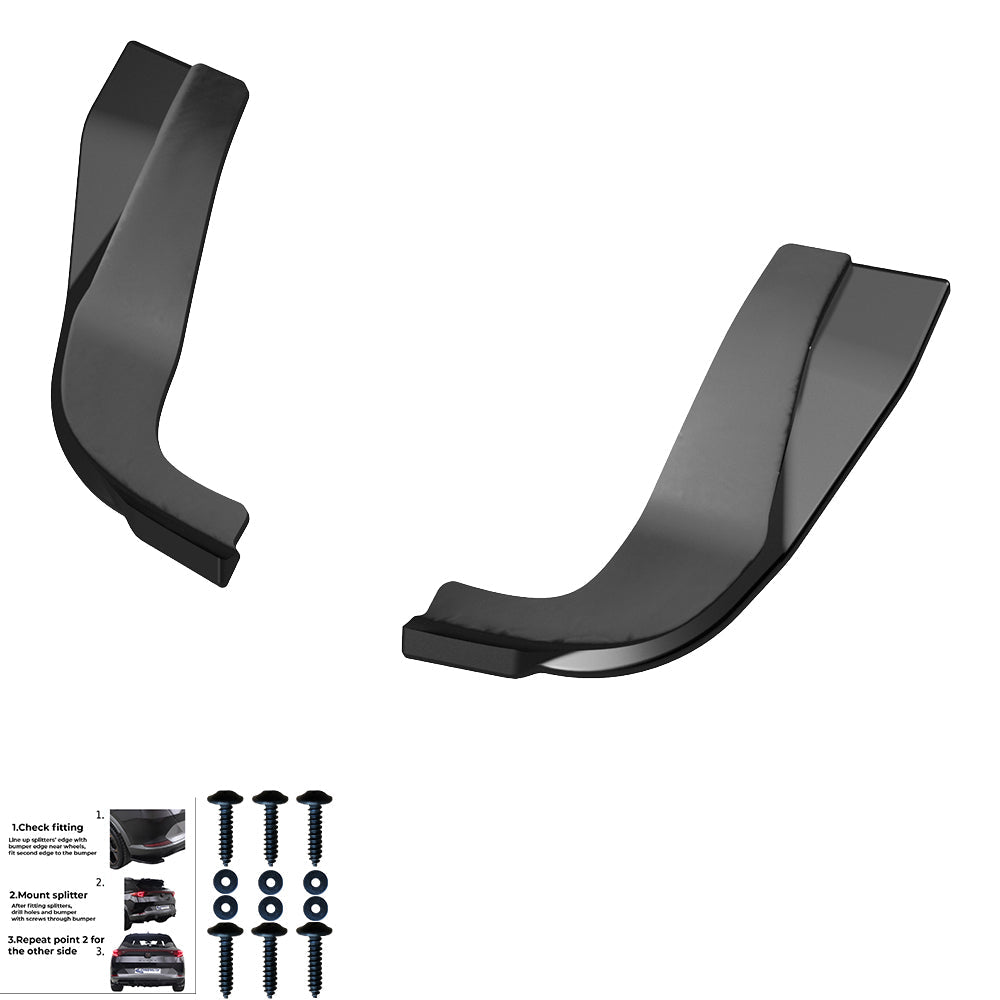 Rear Side Splitters Uyumlu HYUNDAI I20 N MK3 2020+