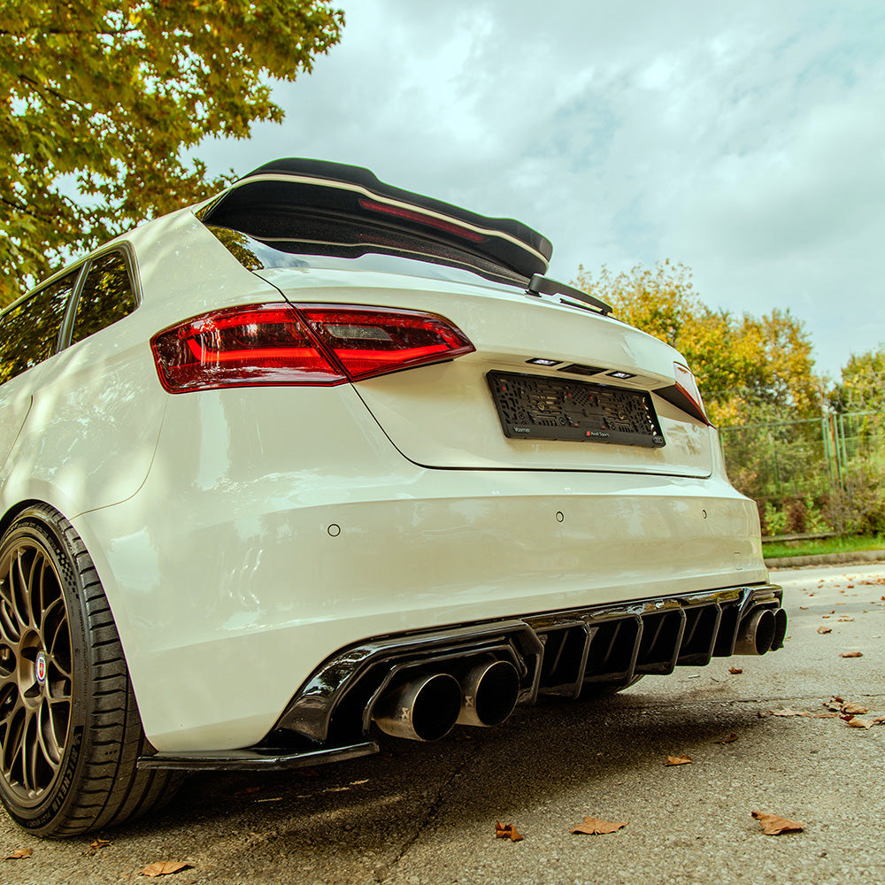 Rear Side Splitters Uyumlu AUDI S3 8V Sportback 2013-2016