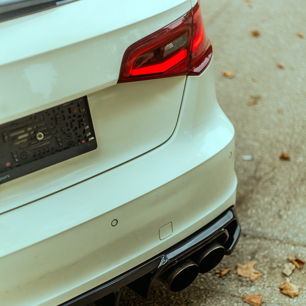 Rear Side Splitters Uyumlu AUDI S3 8V Sportback 2013-2016