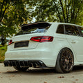 Rear Side Splitters Uyumlu AUDI S3 8V Sportback 2013-2016