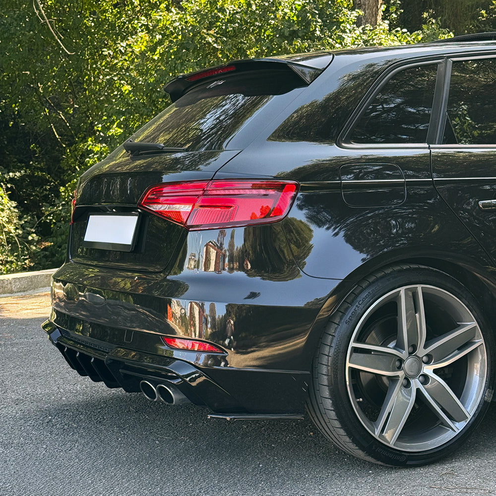 Rear Side Splitters Uyumlu AUDI S3 Sportback 8V Makyajlı Kasa 2016-2020