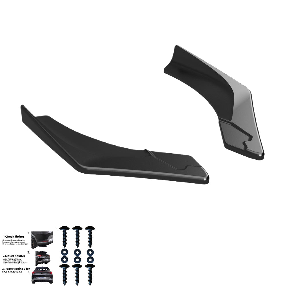 Rear Side Splitters Uyumlu BMW 1 Series F40 M-Pack / M135i 2019-2024