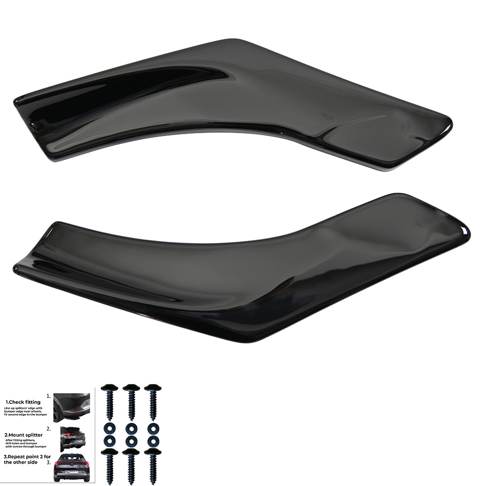 Rear Side Splitters Uyumlu BMW 1 Series F40 M-Pack / M135i 2019-2024