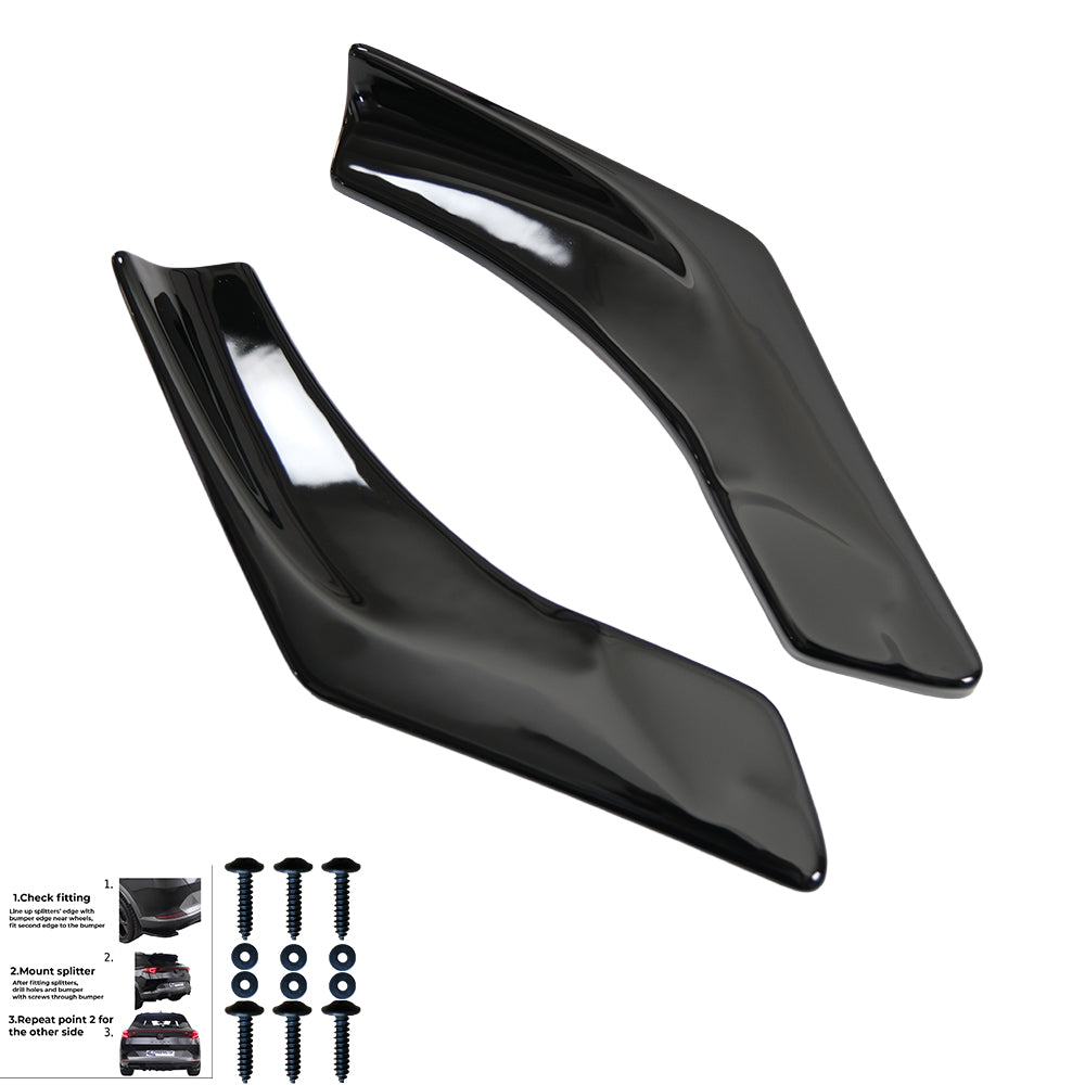 Rear Side Splitters Uyumlu BMW 1 Series F40 M-Pack / M135i 2019-2024