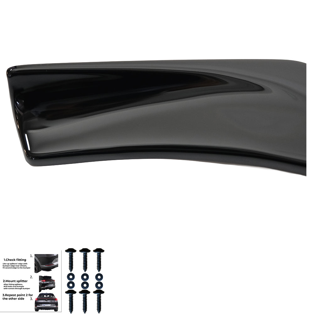 Rear Side Splitters Uyumlu BMW 1 Series F40 M-Pack / M135i 2019-2024