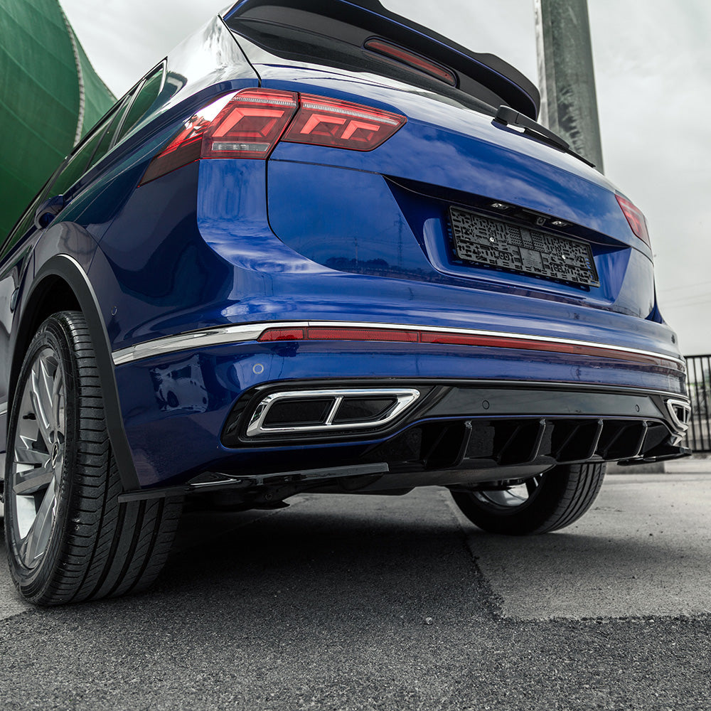 Rear Side Splitters Uyumlu VW VOLKSWAGEN Tiguan R-Line MK2 Makyajlı Kasa 2020-2024