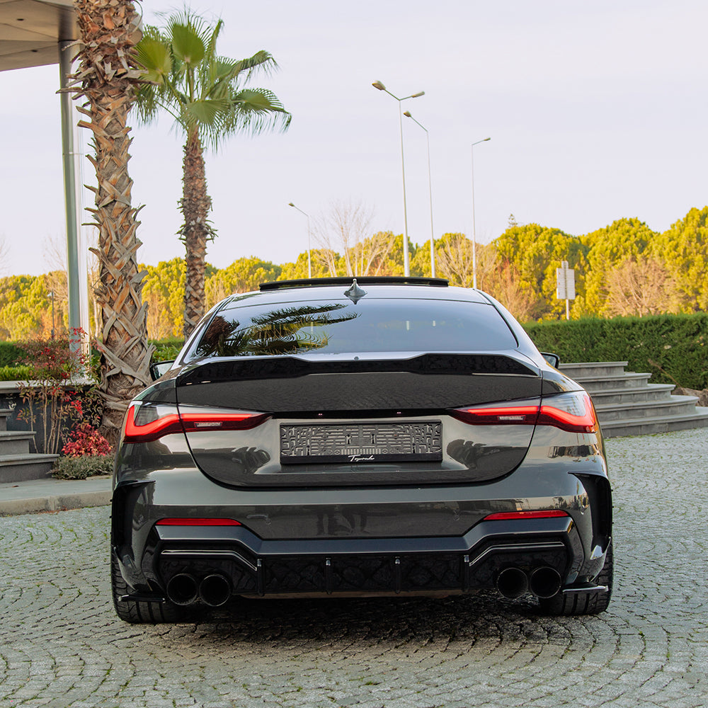 Rear Side Splitters Uyumlu BMW 4 Series ( Coupe / Cabrio ) G22 M-Pack / M440i 2020+
