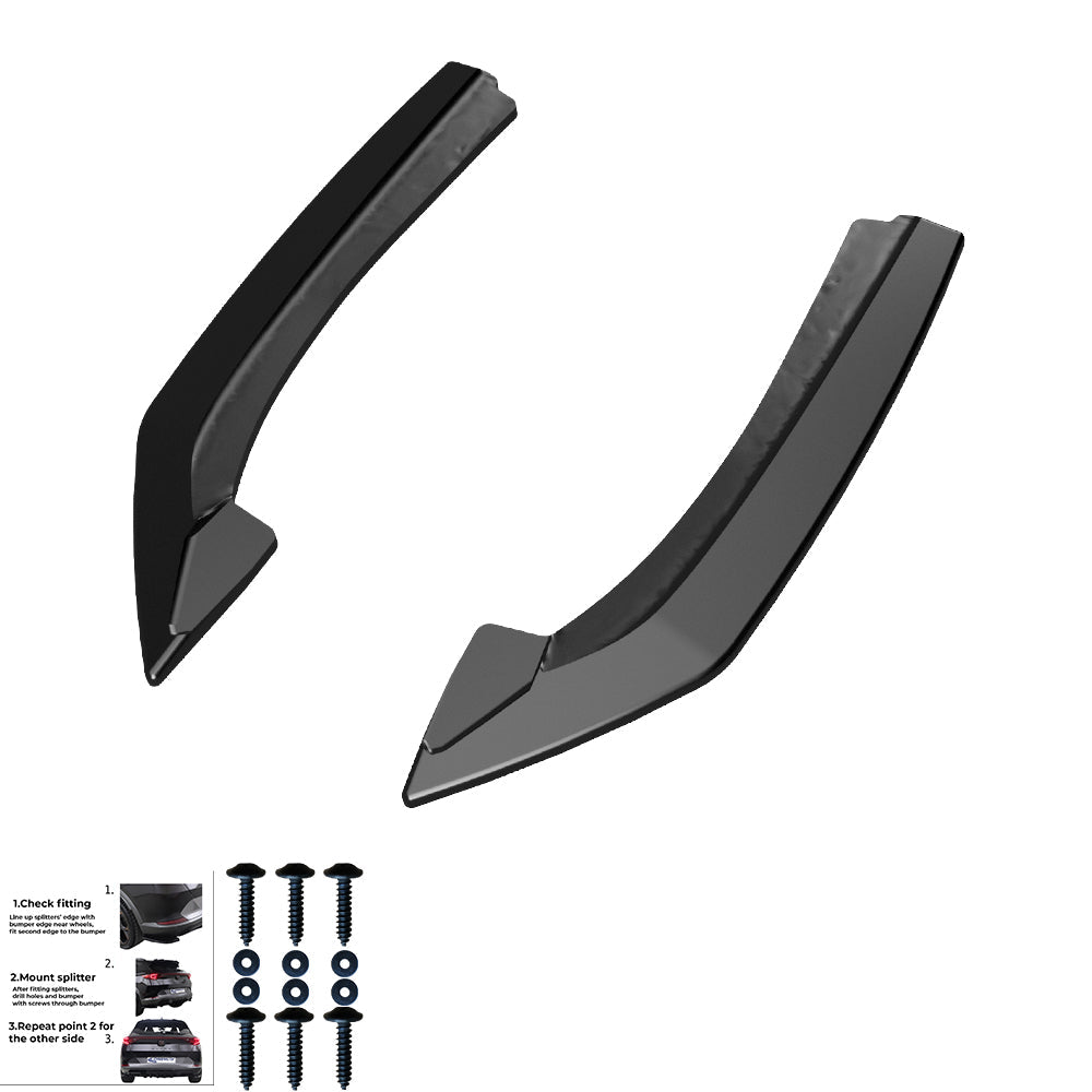 Rear Side Splitters Uyumlu BMW 4 Series ( Coupe / Cabrio ) G22 M-Pack / M440i 2020+