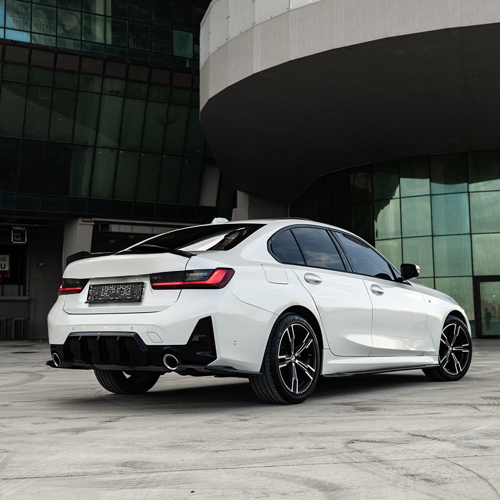 Rear Side Splitters Uyumlu BMW 3 Series M-Pack G20 / G21 Makyajlı Kasa 2022+