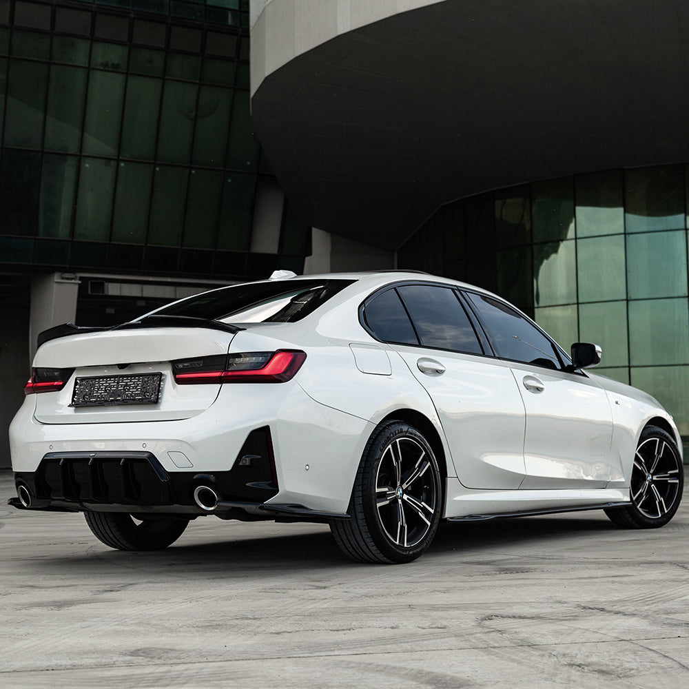 Rear Side Splitters Uyumlu BMW 3 Series M-Pack G20 / G21 Makyajlı Kasa 2022+