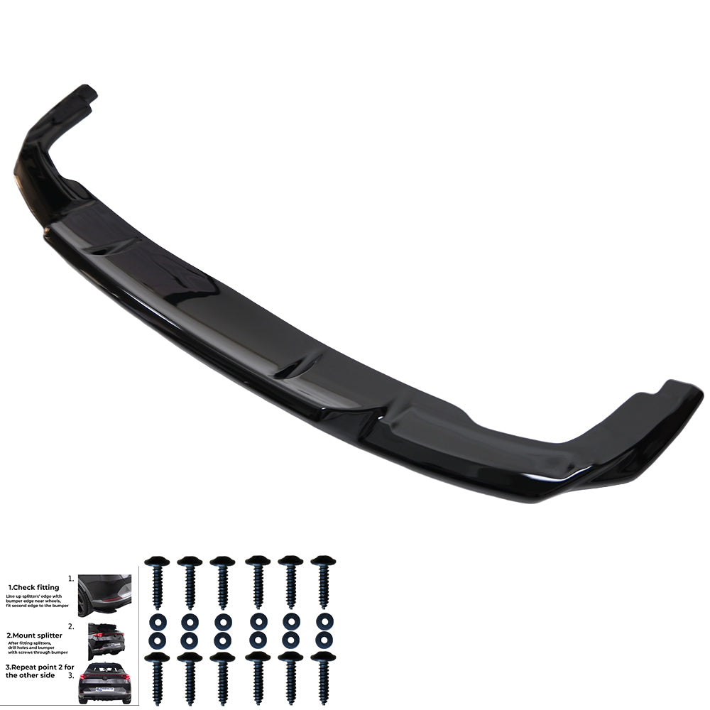 Rear Center Splitter Uyumlu AUDI Q5 S-Line SUV MK2 Makyajlı Kasa 2020-2024