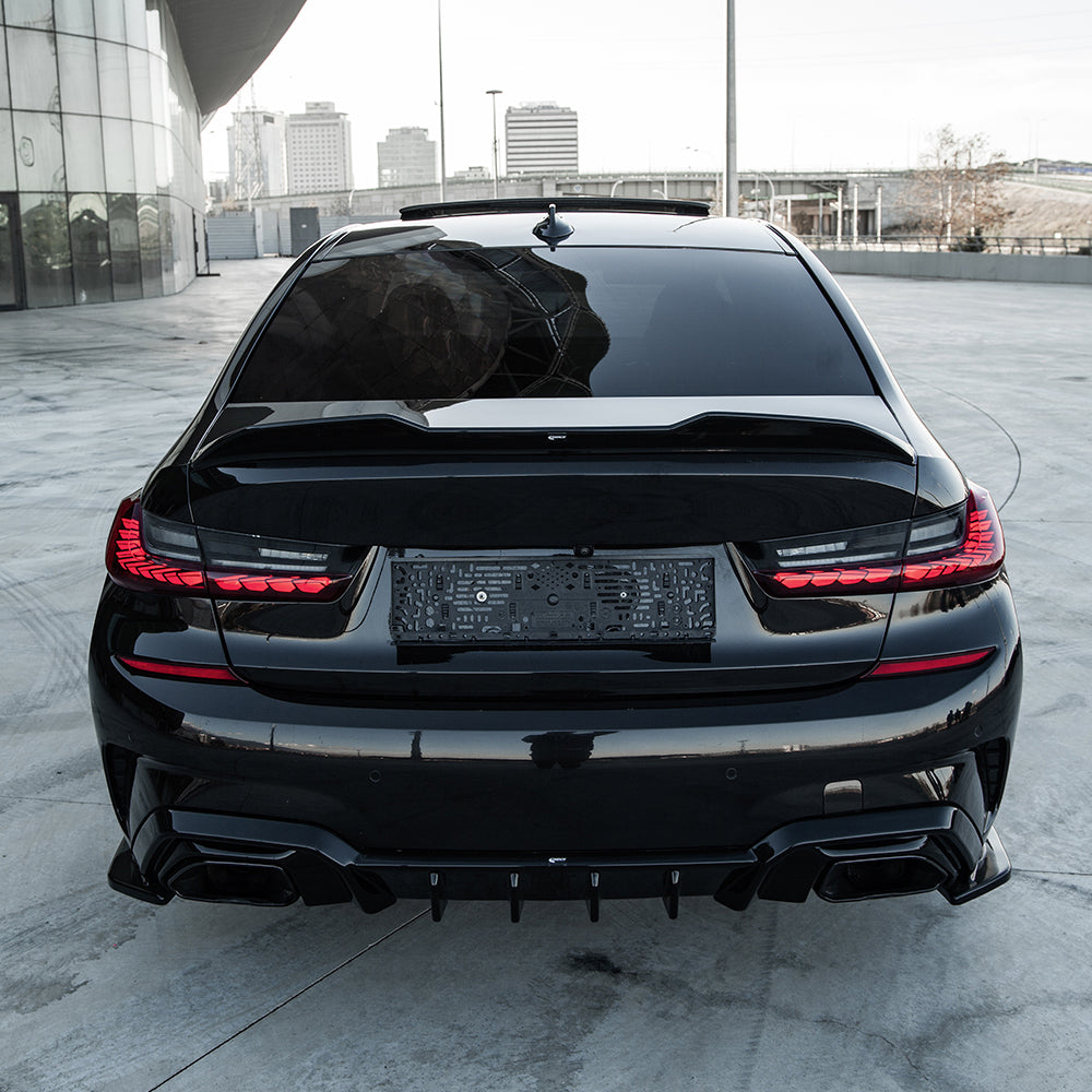 Rear Side Splitters Uyumlu BMW 3 Series M-Pack G20 / G21 2018-2022