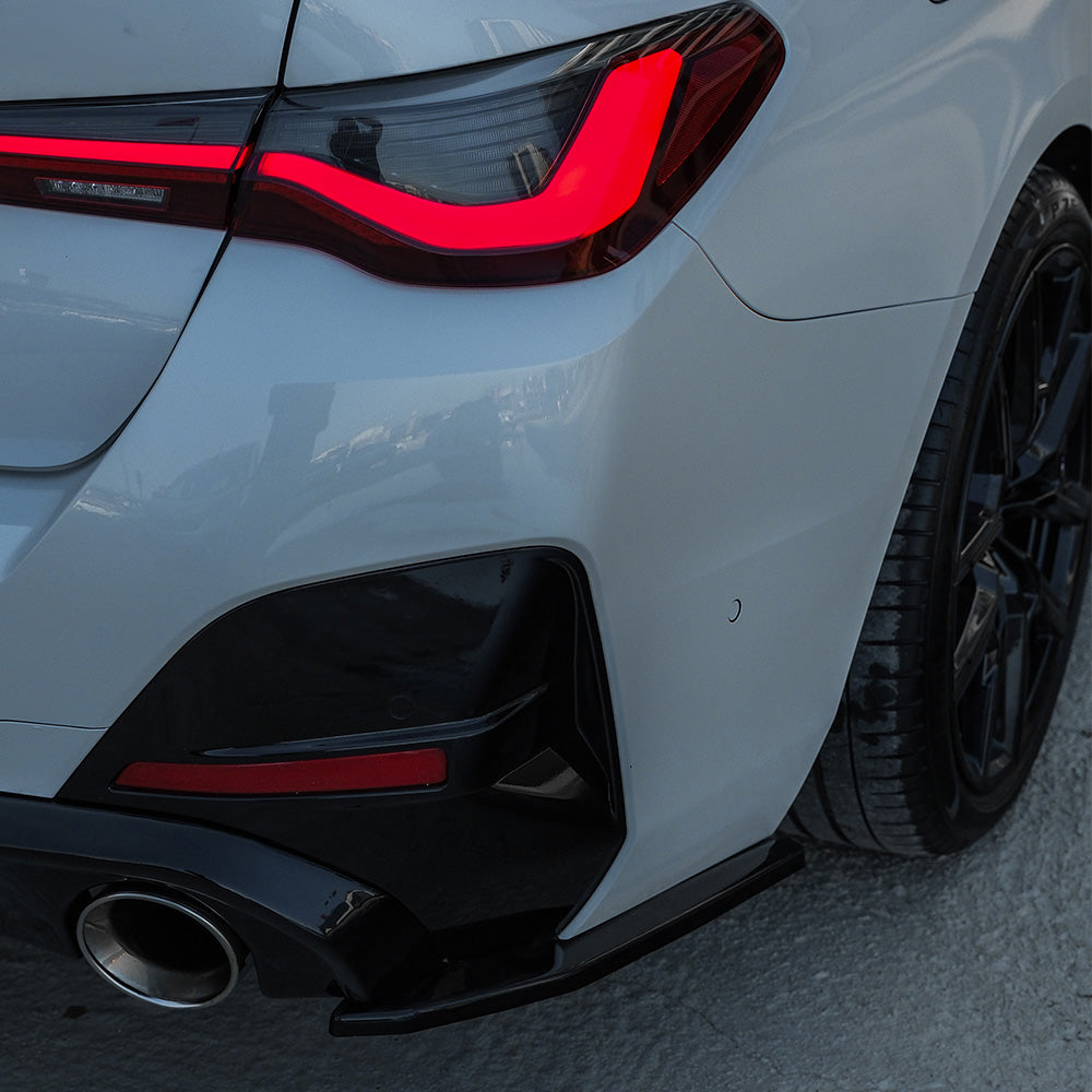 Rear Side Splitters Uyumlu BMW 4 Series G26 Grand Coupe M-Pack / M440i 2021+