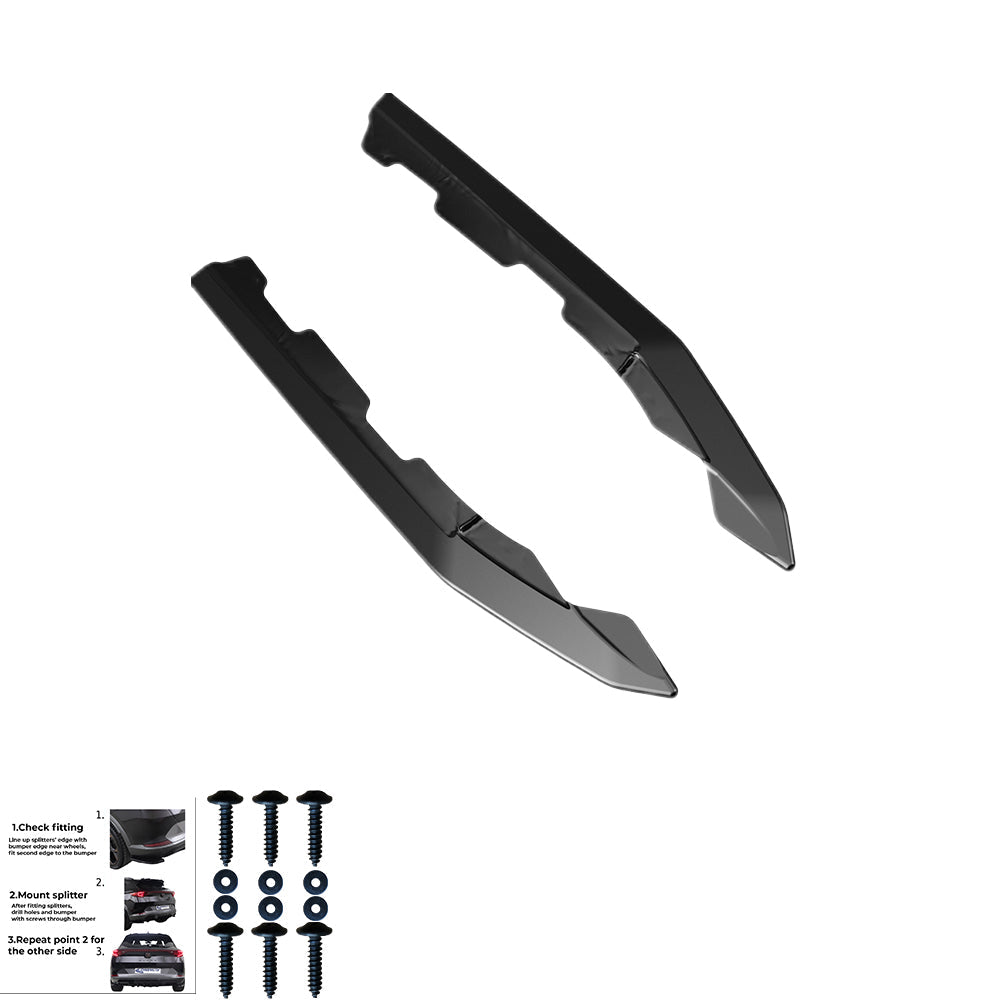 Rear Side Splitters Uyumlu BMW 4 Series G26 Grand Coupe M-Pack / M440i 2021+