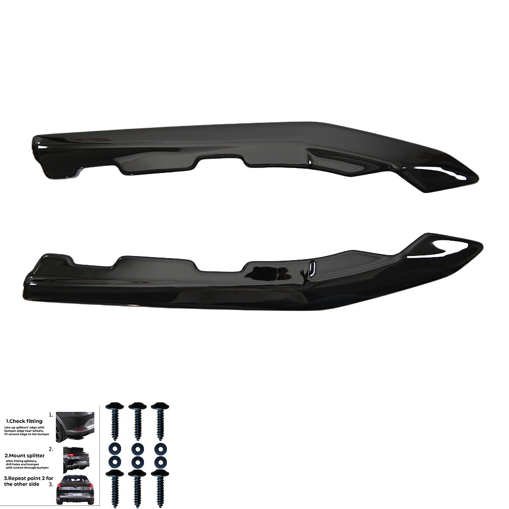 Rear Side Splitters Uyumlu BMW 4 Series G26 Grand Coupe M-Pack / M440i 2021+