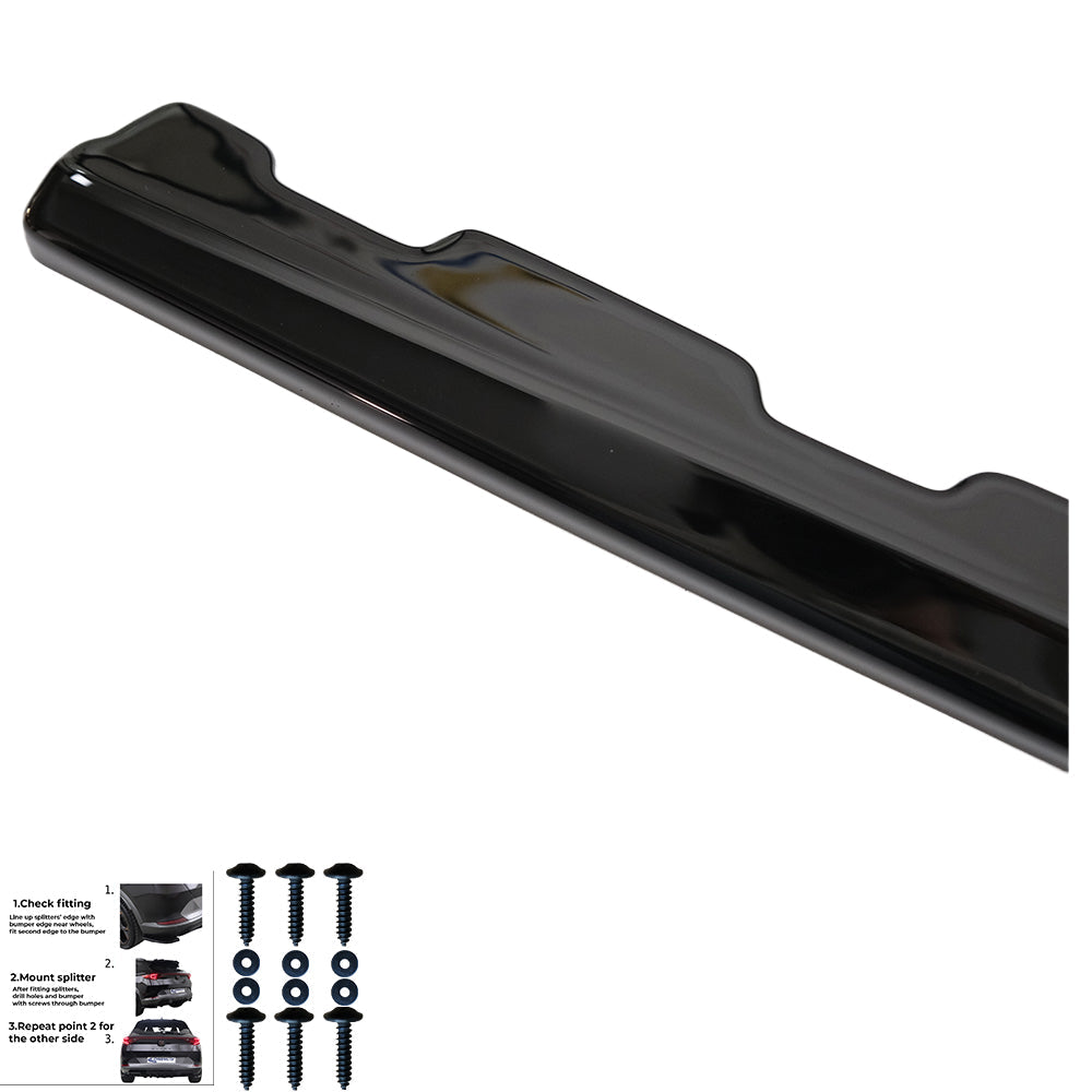 Rear Side Splitters Uyumlu BMW 4 Series G26 Grand Coupe M-Pack / M440i 2021+