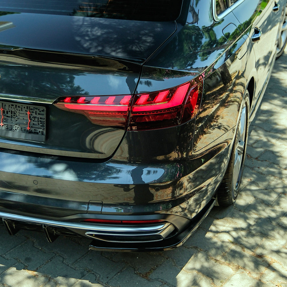 Rear Side Splitters Uyumlu AUDI A4 B9 Makyajlı Kasa 2019-2024