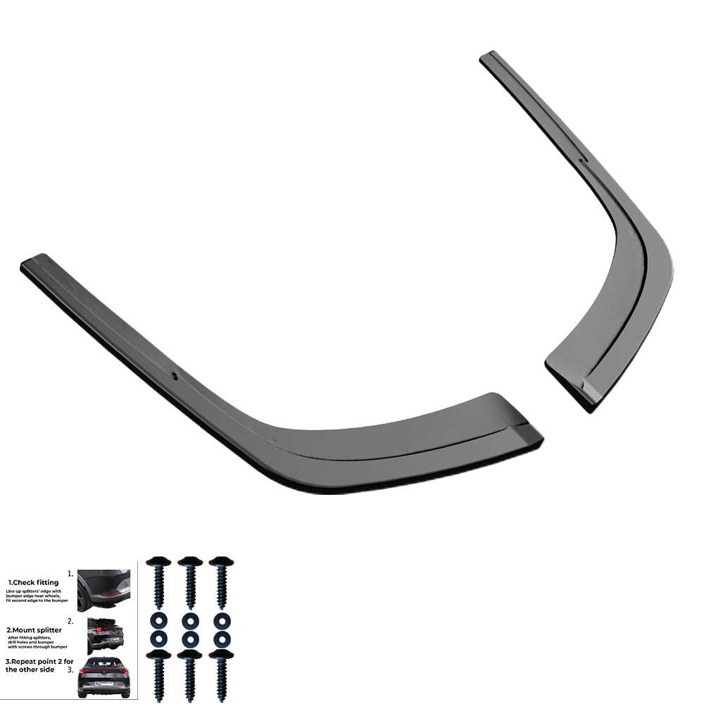 Rear Side Splitters Uyumlu AUDI A4 B9 Makyajlı Kasa 2019-2024