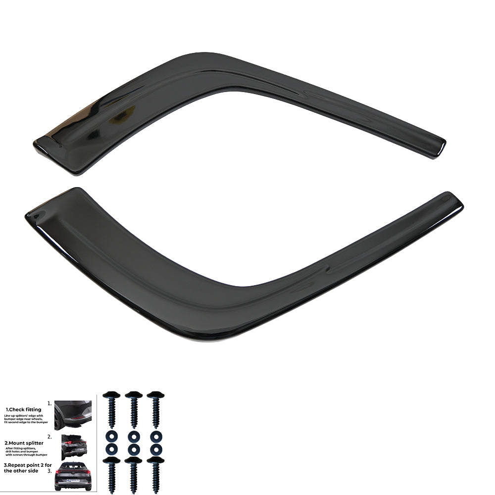 Rear Side Splitters Uyumlu AUDI A4 B9 Makyajlı Kasa 2019-2024