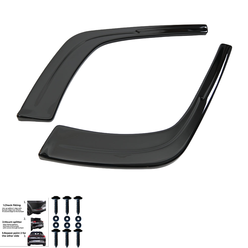 Rear Side Splitters Uyumlu AUDI A4 B9 Makyajlı Kasa 2019-2024