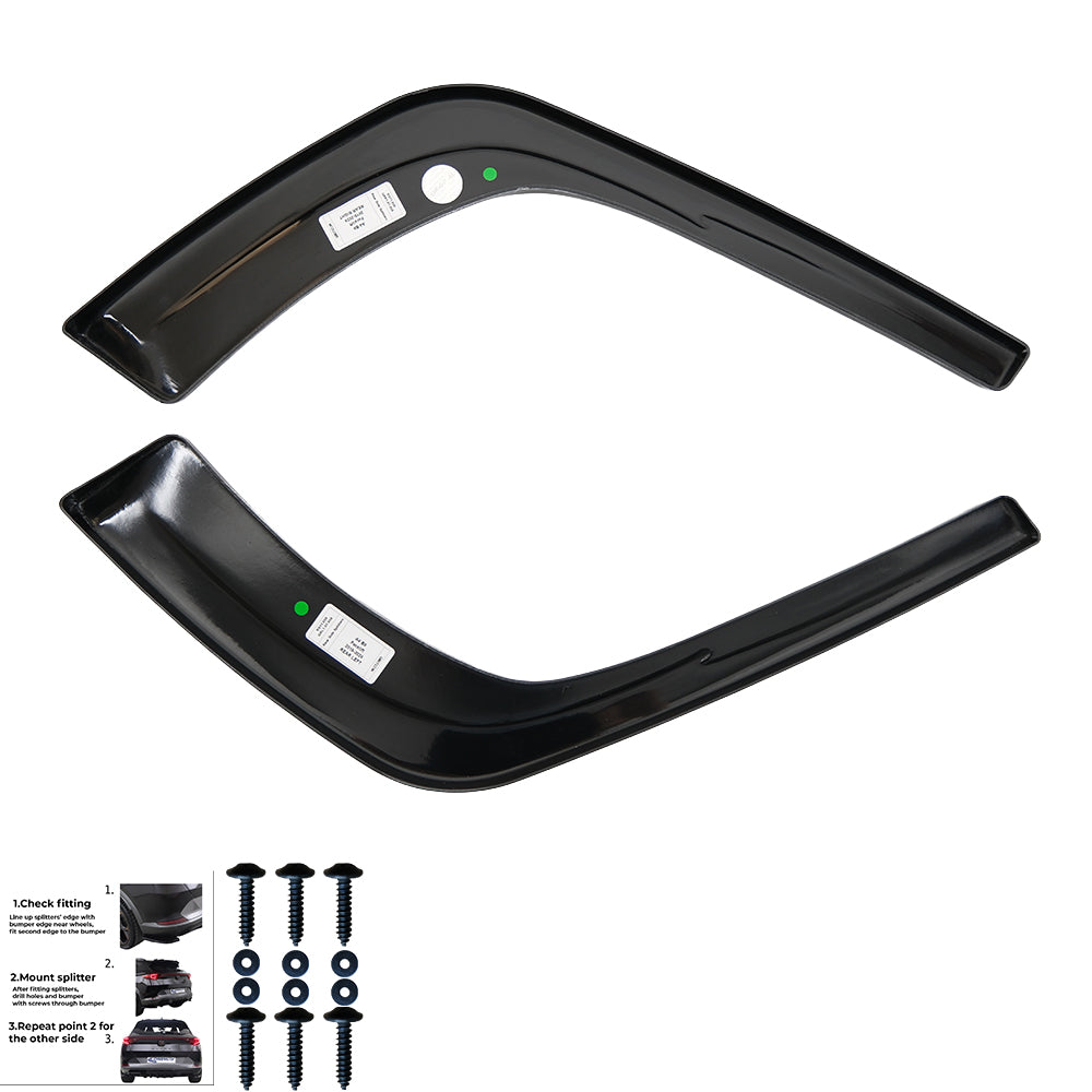 Rear Side Splitters Uyumlu AUDI A4 B9 Makyajlı Kasa 2019-2024