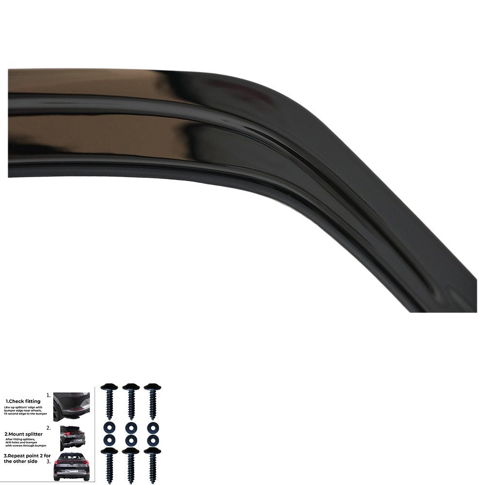 Rear Side Splitters Uyumlu AUDI A4 B9 Makyajlı Kasa 2019-2024