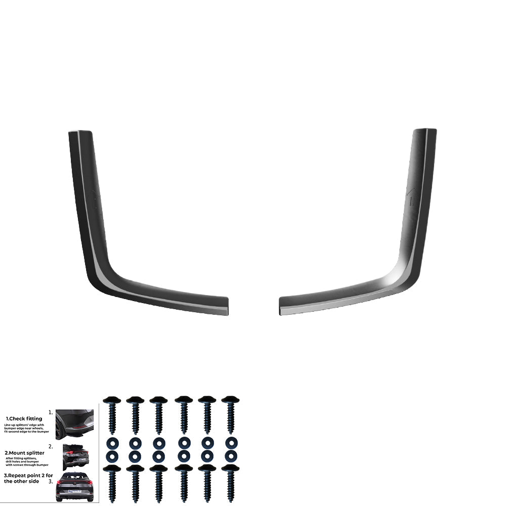 Rear Side Splitters Uyumlu VW VOLKSWAGEN Transporter T7 2024+ / FORD Transit Custom MK2 2023+