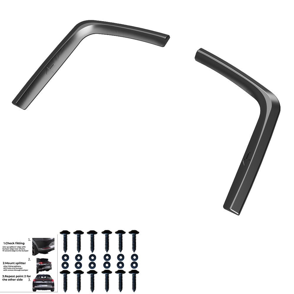 Rear Side Splitters Uyumlu VW VOLKSWAGEN Transporter T7 2024+ / FORD Transit Custom MK2 2023+
