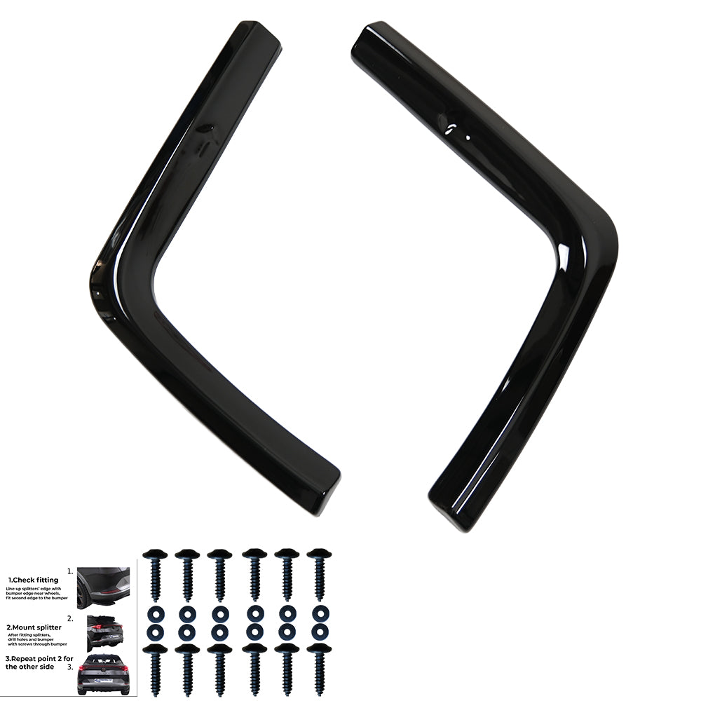Rear Side Splitters Uyumlu VW VOLKSWAGEN Transporter T7 2024+ / FORD Transit Custom MK2 2023+