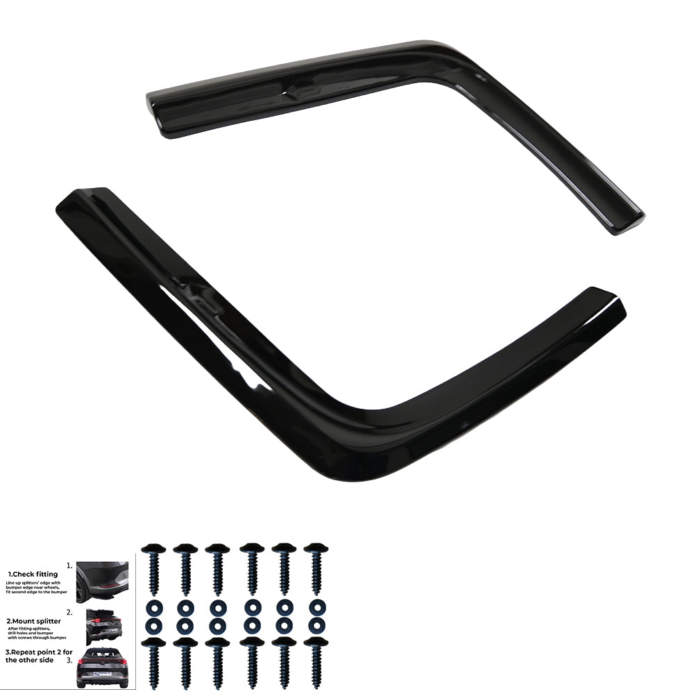 Rear Side Splitters Uyumlu VW VOLKSWAGEN Transporter T7 2024+ / FORD Transit Custom MK2 2023+