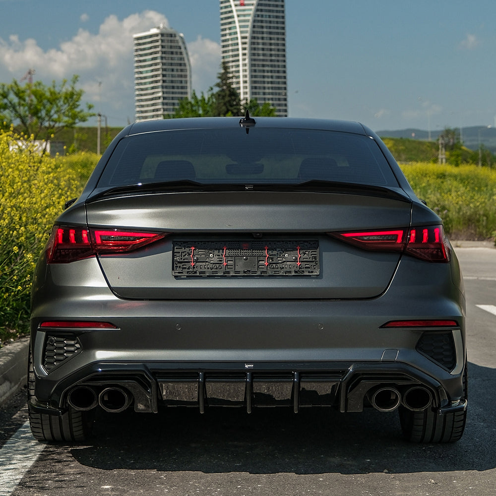Rear Side Splitters Uyumlu AUDI S3 / A3 S-Line 8Y ( Sedan ) 2020-2024