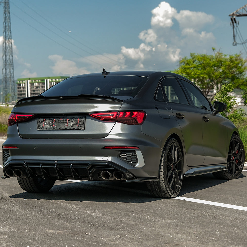 Rear Side Splitters Uyumlu AUDI S3 / A3 S-Line 8Y ( Sedan ) 2020-2024