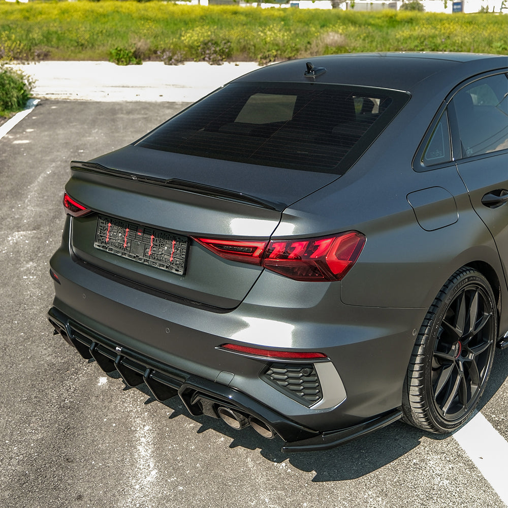 Rear Side Splitters Uyumlu AUDI S3 / A3 S-Line 8Y ( Sedan ) 2020-2024