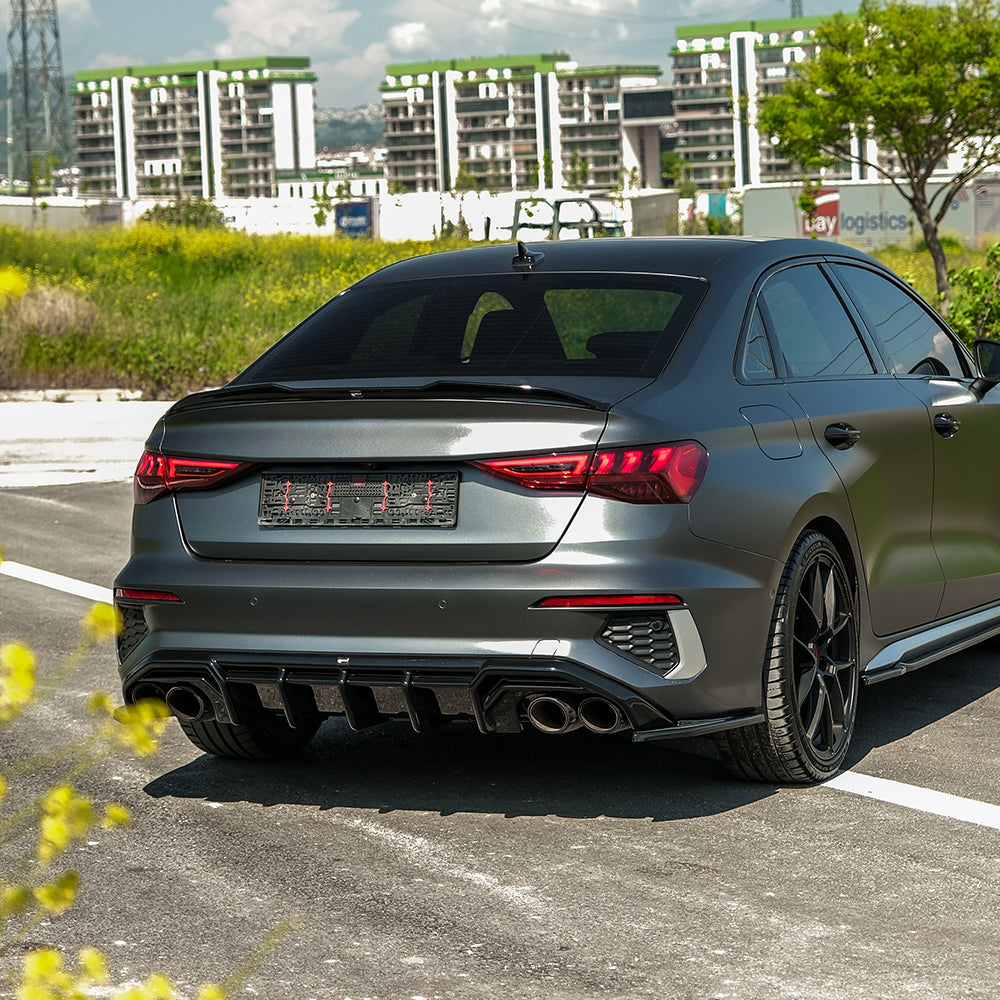 Rear Side Splitters Uyumlu AUDI S3 / A3 S-Line 8Y ( Sedan ) 2020-2024