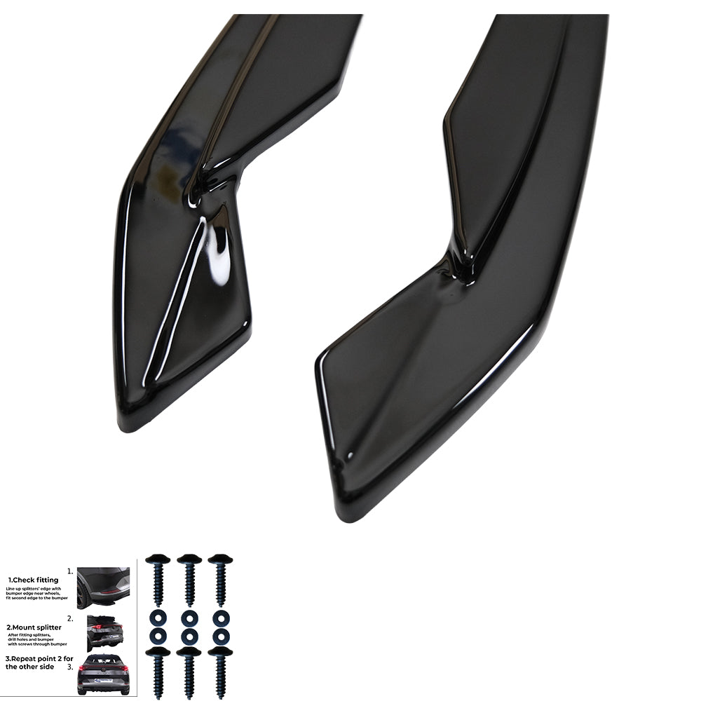 Rear Side Splitters Uyumlu AUDI S3 / A3 S-Line 8Y ( Sedan ) 2020-2024