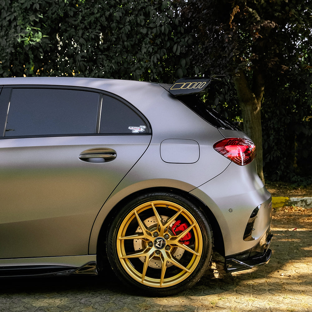 Rear Side Splitters Uyumlu MERCEDES A Class A45 S Aero Pack W177 / W177 Makyajlı Kasa 2019+