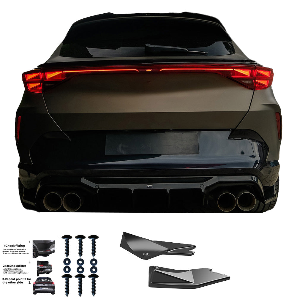 Rear Side Splitters Uyumlu CUPRA Formentor 2020+ v3