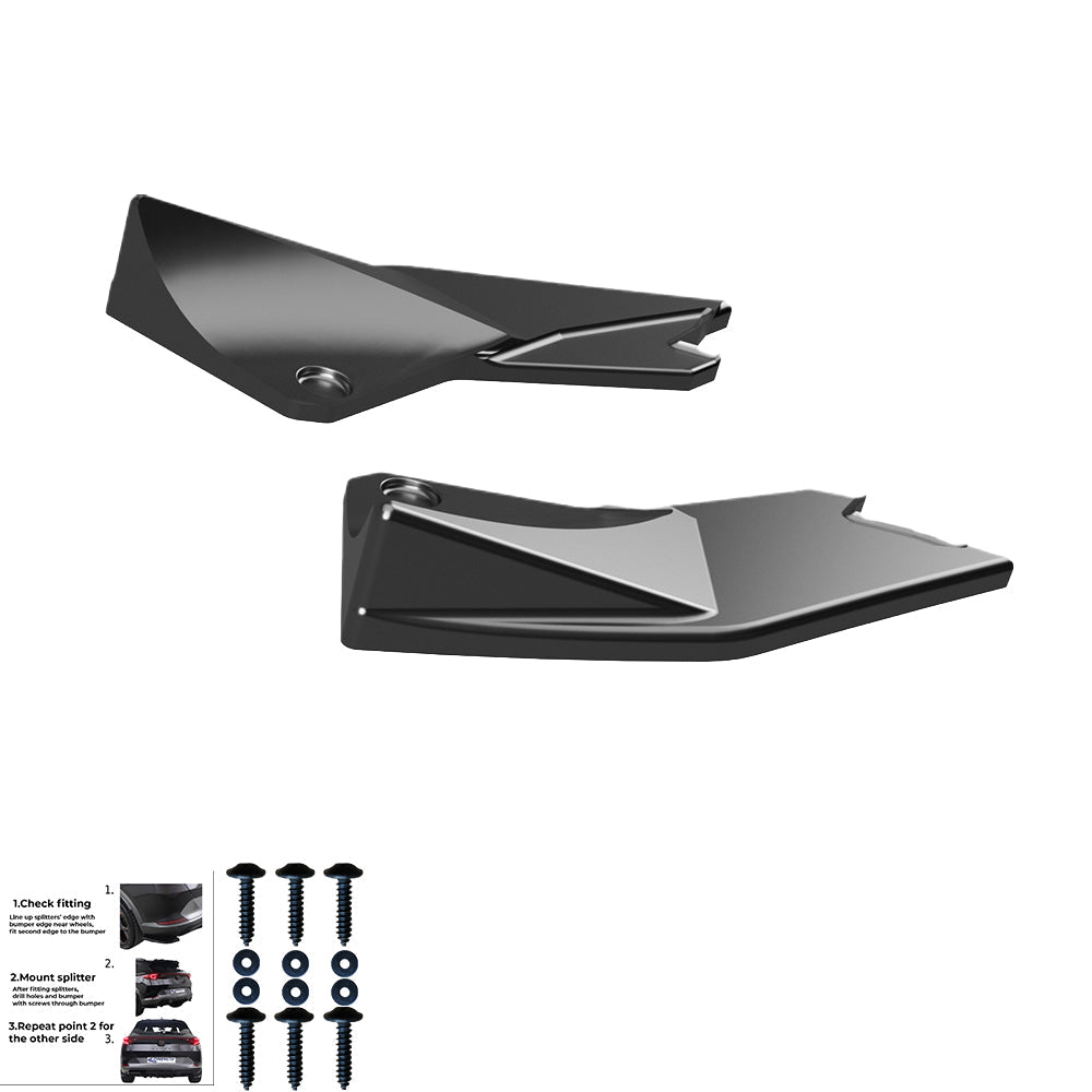Rear Side Splitters Uyumlu CUPRA Formentor 2020+ v3
