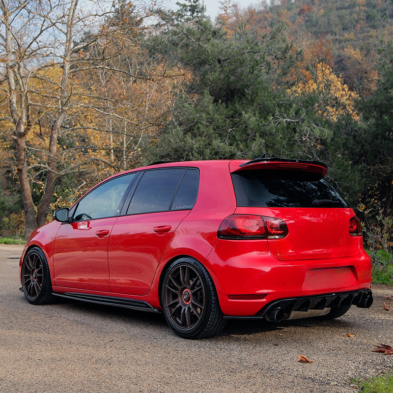 Rear Side Splitters Uyumlu VW VOLKSWAGEN Golf MK6 GTI 2008-2012