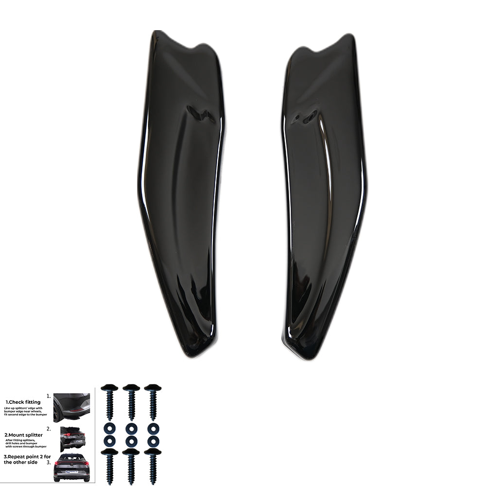 Rear Side Splitters Uyumlu VW VOLKSWAGEN Golf MK6 GTI 2008-2012