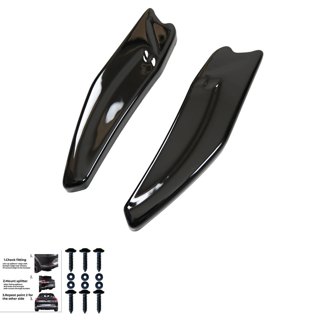 Rear Side Splitters Uyumlu VW VOLKSWAGEN Golf MK6 GTI 2008-2012