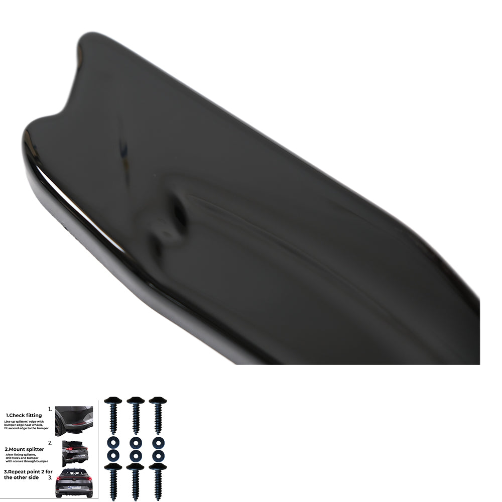 Rear Side Splitters Uyumlu VW VOLKSWAGEN Golf MK6 GTI 2008-2012