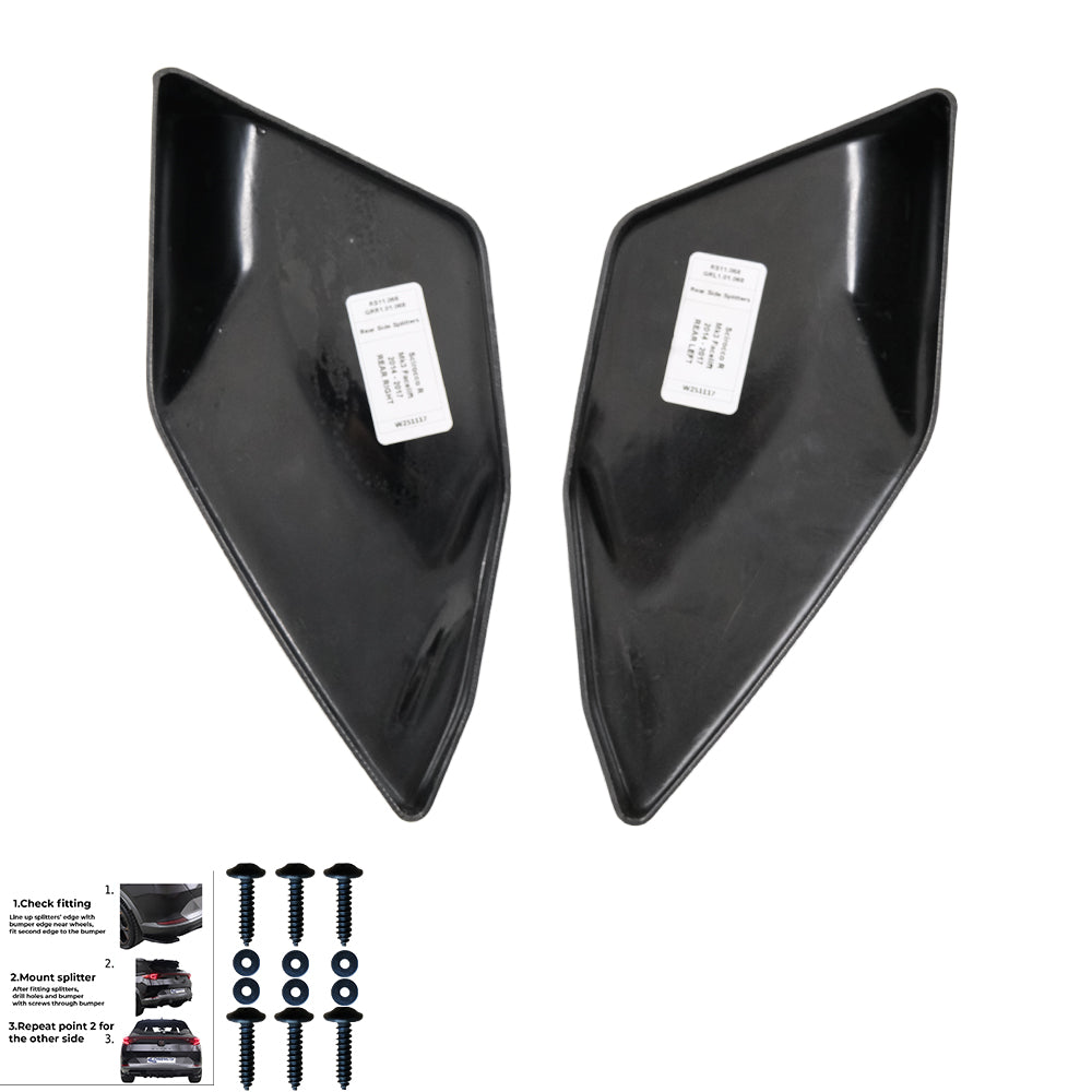Rear Side Splitters Uyumlu VW VOLKSWAGEN Scirocco R MK3 Makyajlı Kasa 2014-2017